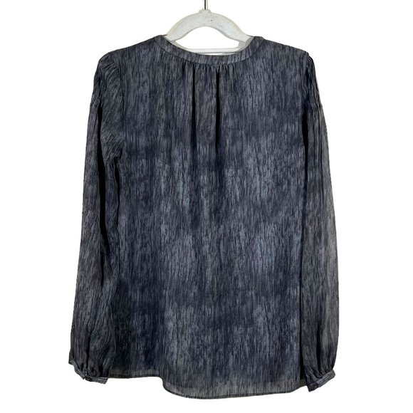 Knox Rose - Women's Size S - Grey Top Long Sleeve - Pleated Front - Picture 2 of 12